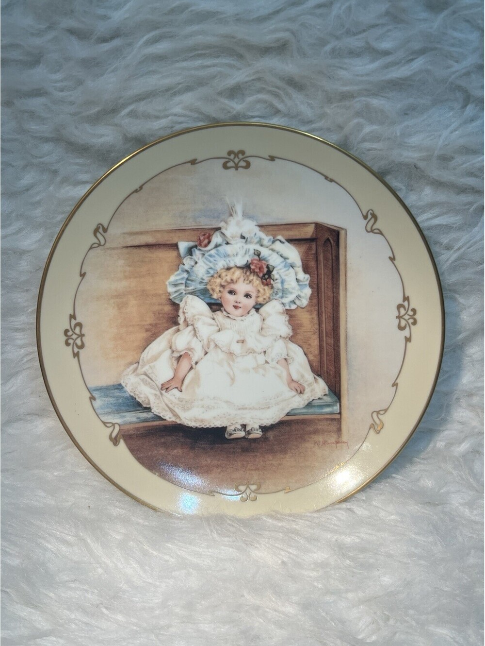 The Hamilton Collection Little Ladies Sarah Porcelain 8in Limited Edition Plate